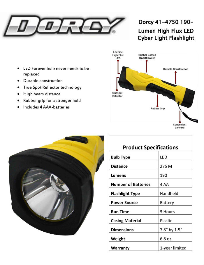 how to install batteries in dorcy optical system flashlight